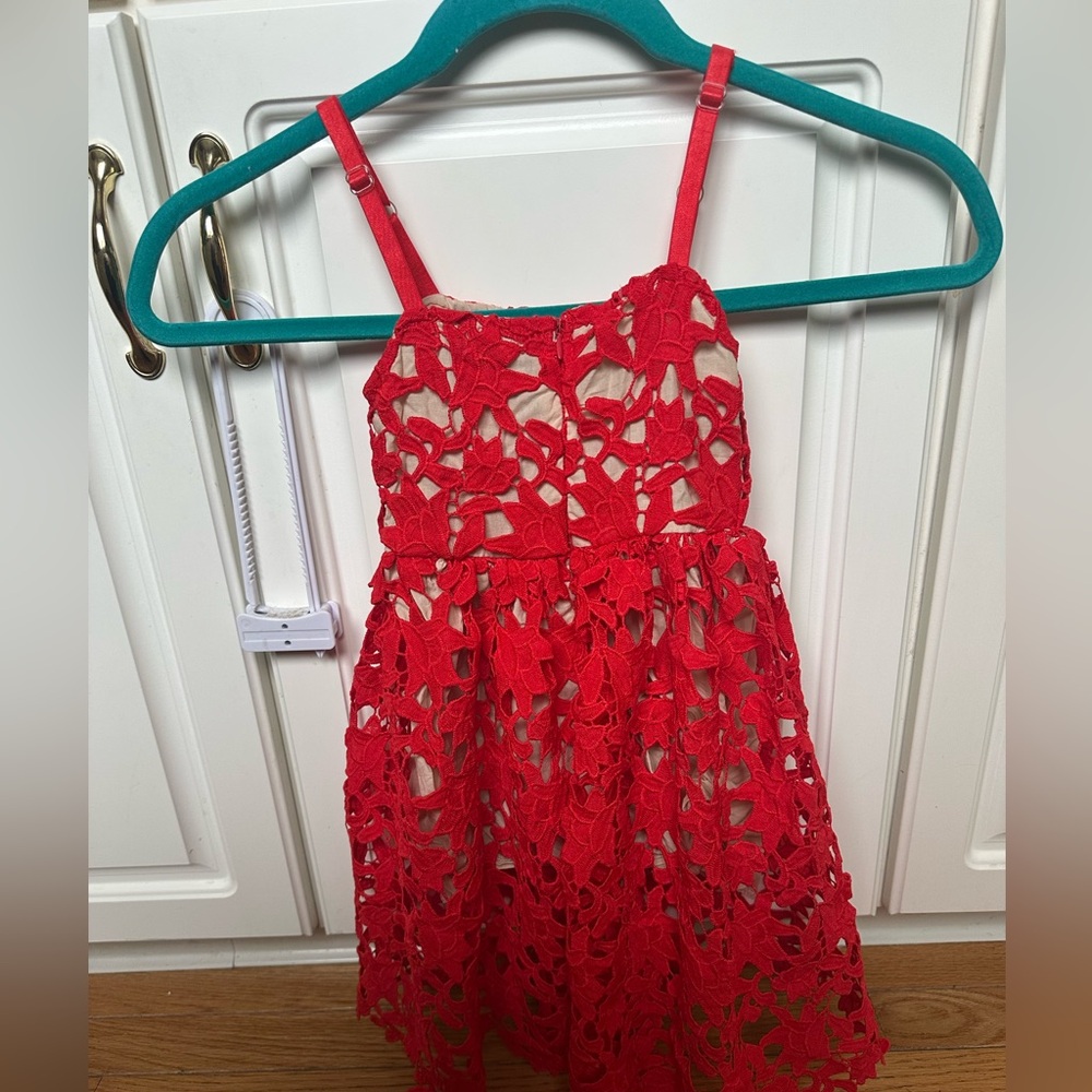 Red dress. Perfect for Valentine’s Day